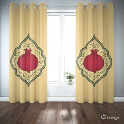 پرده پانچ انار و ترنج