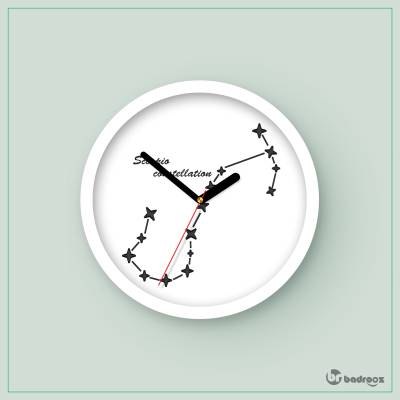 ساعت دیواری  طرح صورت فلکی آبان (Scorpio)