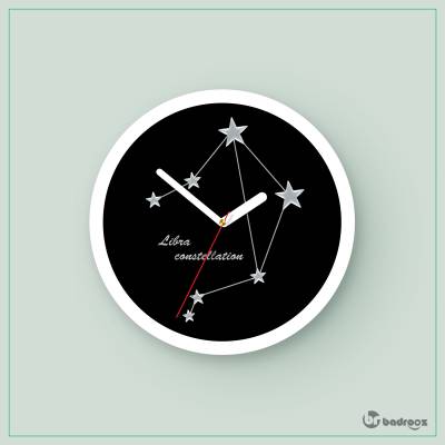 ساعت دیواری  طرح صورت فلکی مهر (Libra)