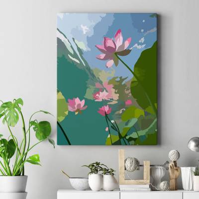 تابلو کنواس (بوم) آبی رهایی