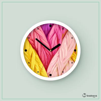 ساعت دیواری  طرح بافت طنابی