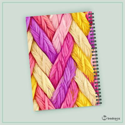 دفتر یادداشت طرح بافت طنابی