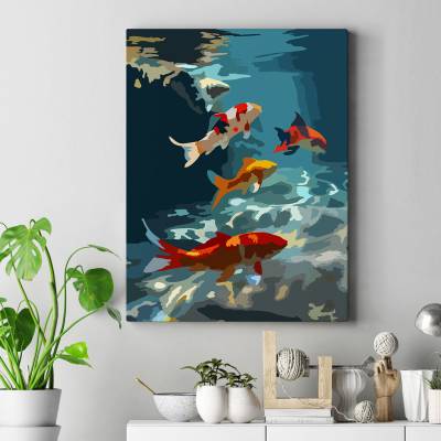 تابلو کنواس (بوم) رقص در اب