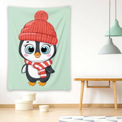 دراپ بنر پنگوئن کارتونی