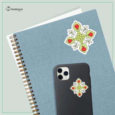 استیکر و برچسب نقوش سنتی چلیپ و انار