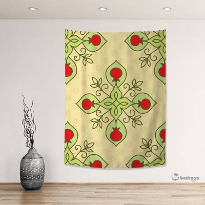 بک دراپ نقوش سنتی چلیپ و انار