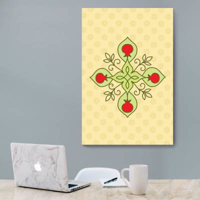 شاسی  نقوش سنتی چلیپ و انار