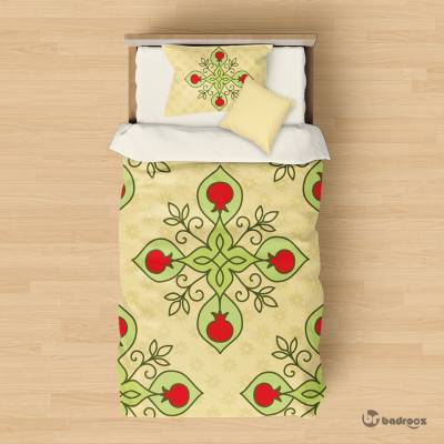 روتختی یک نفره نقوش سنتی چلیپ و انار