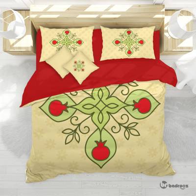 روتختی دو نفره نقوش سنتی چلیپ و انار