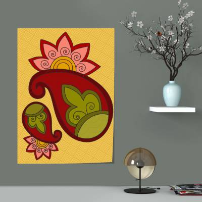 پوستر سیلک بته‌جقه سنتی