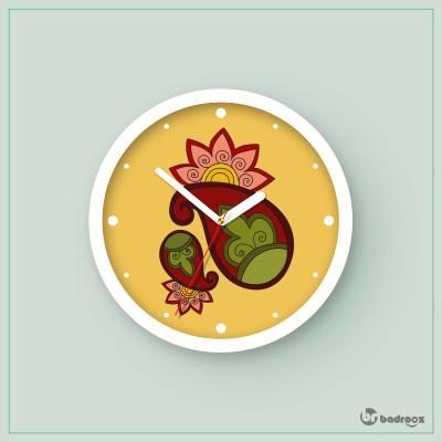 ساعت دیواری  بته‌جقه سنتی