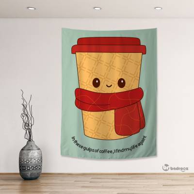 بک دراپ لیوان کارتونی قهوه