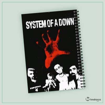 دفتر یادداشت System of a down - سیستم آو ا داون 3