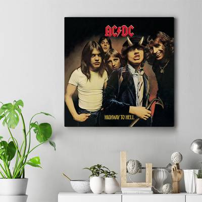 تابلو کنواس مربع (بوم) AC/DC - ای‌سی/دی‌سی