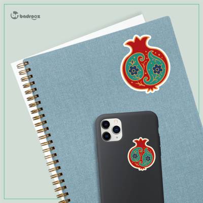 استیکر و برچسب انار اسلیمی