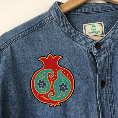 پچ حرارتی (برچسب لباس) انار اسلیمی