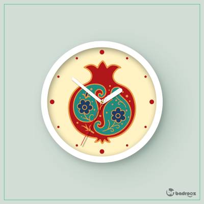 ساعت دیواری  انار اسلیمی
