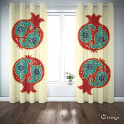 پرده پانچ انار اسلیمی