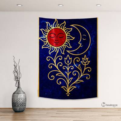 بک دراپ خورشید و ماه اسلیمی