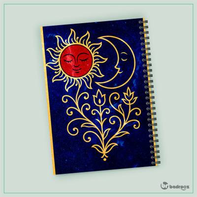 دفتر یادداشت خورشید و ماه اسلیمی