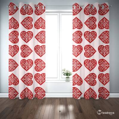 پرده پانچ قلب اسلیمی