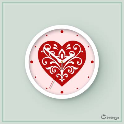 ساعت دیواری  قلب اسلیمی
