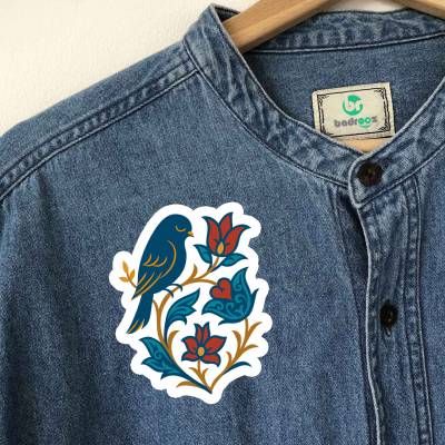 پچ حرارتی (برچسب لباس) مرغ مینا اسلیمی