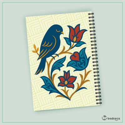 دفتر یادداشت مرغ مینا اسلیمی