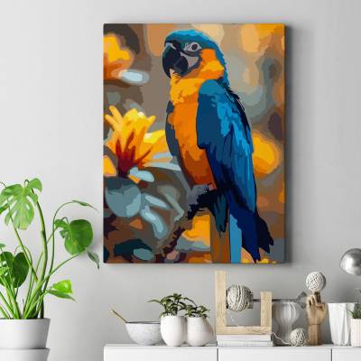 تابلو کنواس (بوم) طلوع آبی