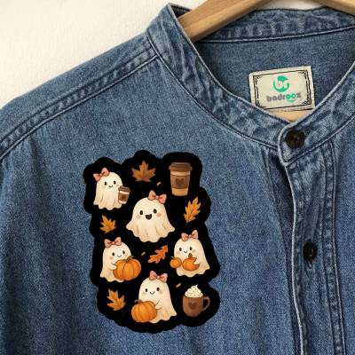 پچ حرارتی (برچسب لباس) پترن روح‌های کارتونی