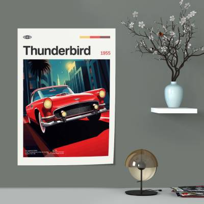 پوستر سیلک فورد - Ford Thunderbird