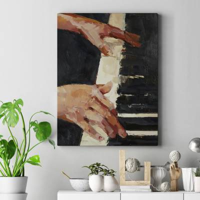 تابلو کنواس (بوم) پیانو