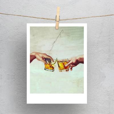 پولاروید(فتوکارت) آفرینش آدم - The Creation of Adam