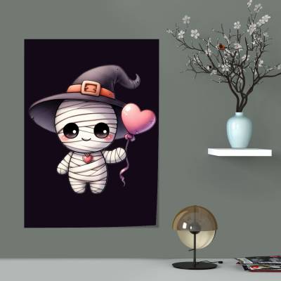 پوستر سیلک بچه مومیایی کارتونی