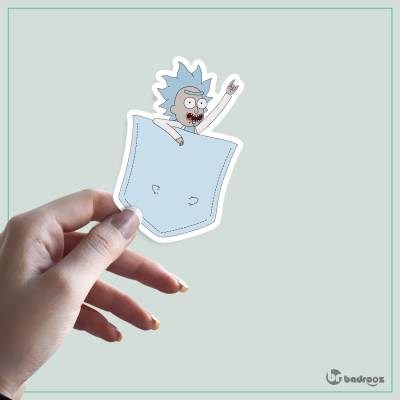 استیکر و برچسب ریک کوچولو (Tiny Rick)-5