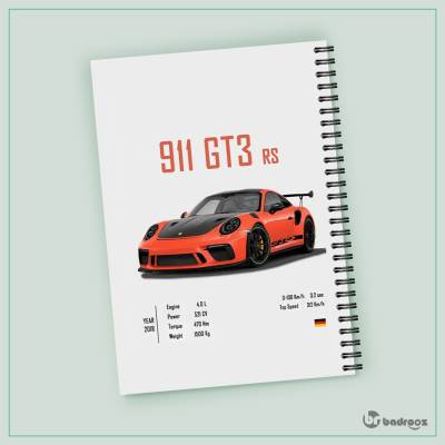 دفتر یادداشت پورشه - Porsche 911 GT3