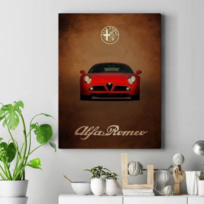 تابلو کنواس (بوم) آلفا رومئو - Alfa Romeo 8C