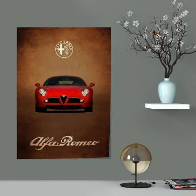 پوستر سیلک آلفا رومئو - Alfa Romeo 8C