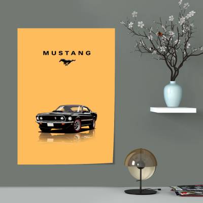 پوستر سیلک فورد موستانگ - Ford Mustang