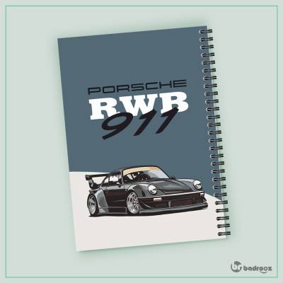 دفتر یادداشت پورشه - Porsche 911 RWB