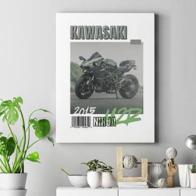 تابلو کنواس (بوم) کاوازاکی نینجا - Kawasaki Ninja H2R