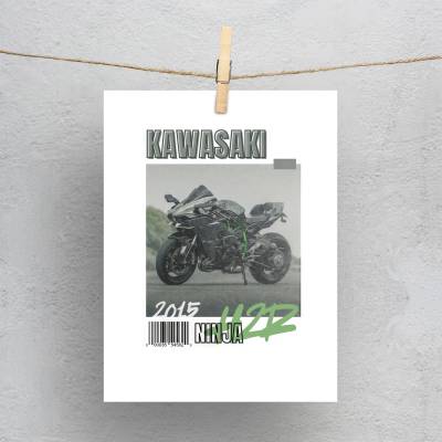 پولاروید(فتوکارت) کاوازاکی نینجا - Kawasaki Ninja H2R
