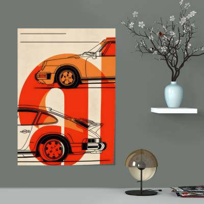 پوستر سیلک پورشه - Porsche 911 2