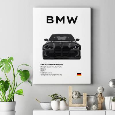 تابلو کنواس (بوم) بی ام و - BMW M3