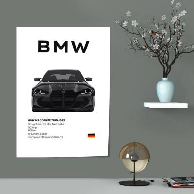 پوستر سیلک بی ام و - BMW M3