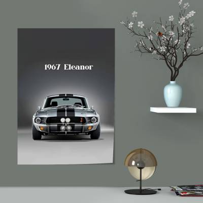 پوستر سیلک فورد موستانگ - Ford Mustang 1968