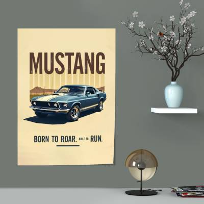 پوستر سیلک فورد موستانگ - Ford Mustang 3