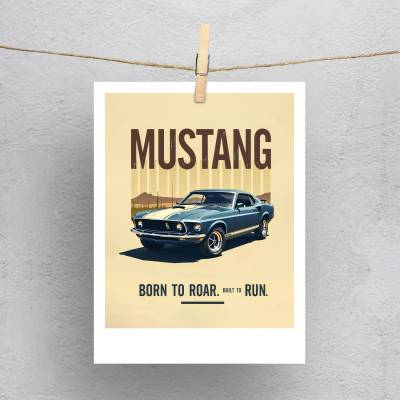 پولاروید(فتوکارت) فورد موستانگ - Ford Mustang 3