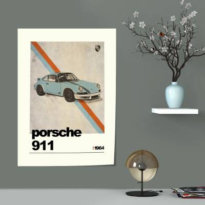 پوستر سیلک پورشه - Porsche 911 7