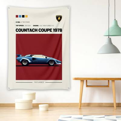 دراپ بنر لامبورگینی - Lamborghini Countach Coupe 1978